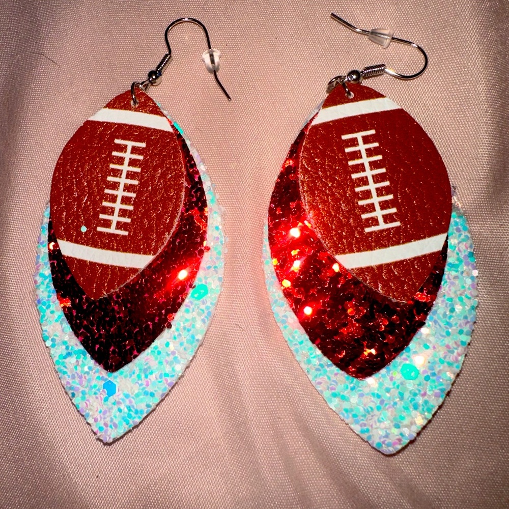 Football earrings